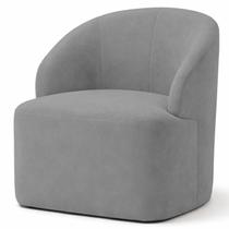 Poltrona Decorativa Victoria em Boucle Luxury Cor Cinza Poltrona Decorativa Victoria em Boucle Luxury Cor Cinza