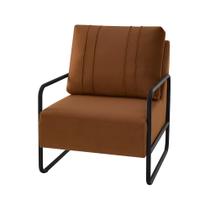 Poltrona Decorativa Zoe Braço em Ferro 70 cm Estofama