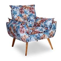 Poltrona Decorativo Opala Estampado Lançamento Confortável