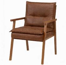 Poltrona Denise 025 em material sintético May Ind