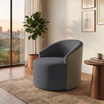Poltrona Design Clean Confortavel para Ambientes Modernos Cinza Leticia Poltrona Design Clean Confortavel para Ambientes Modernos Cinza Leticia