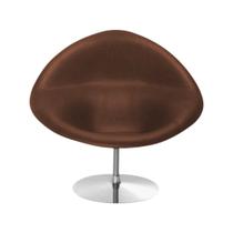 Poltrona Design Gondula Couro Natural Marrom Poltrona Design Gondula Couro Natural Marrom