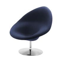 Poltrona Design Gondula Linho Azul Poltrona Design Gondula Linho Azul
