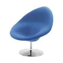 Poltrona Design Gondula Suede Azul Poltrona Design Gondula Suede Azul
