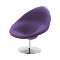 Poltrona Design Gondula Suede Roxo Poltrona Design Gondula Suede Roxo
