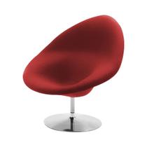 Poltrona Design Gondula Suede Vermelho Poltrona Design Gondula Suede Vermelho