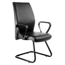 Poltrona Diretor Base Fixa em S Linha Ferrari Preto