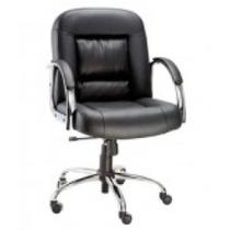 Poltrona Diretor Luxuosa com Braços Fixos Linha Firenze Preto