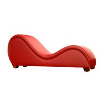 Poltrona Divã Cadeira Recamier Design Americano Sofá Desire Vermelho