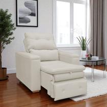 Poltrona Do Papai Confortável Retrátil Reclinável Suede Srj