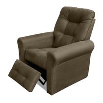 Poltrona do Papai Core 83cm Reclinável Manual Suede Capuccino - Sallar Home Poltrona do Papai Core 83cm Reclinável Manual Suede Capuccino - Sallar Home