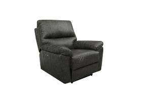 Poltrona do Papai de Couro Genova Power Touch Soft Charcoal - Mempra Poltrona do Papai de Couro Genova Power Touch Soft Charcoal - Mempra
