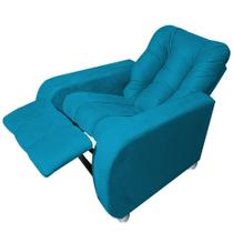 Poltrona Do Papai e Mamãe Descanso e Escritório Berlin Azul Turquesa