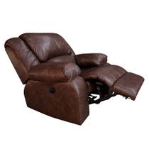 Poltrona do Papai Elétrica com USB Chelsea Para Sala de Estar PU Marrom - Montanaris Decor Poltrona do Papai Elétrica com USB Chelsea Para Sala de Estar PU Marrom - Montanaris Decor