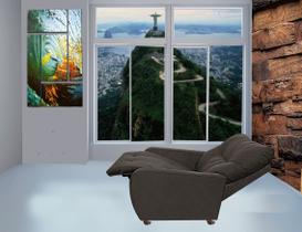 Poltrona do Papai & Mamae Recliavel Imperio Marrom