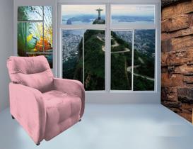 Poltrona do Papai & Mamae Recliavel Imperio Rosa