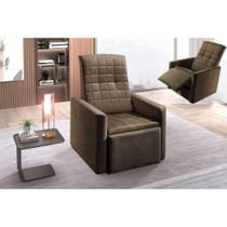 Poltrona do Papai Poltrona TOP 90cm Suede Marrom - Paropas