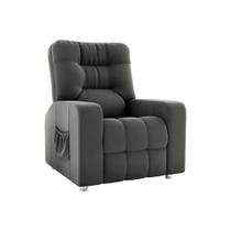 Poltrona do Papai Reclinavel Azera Cinza Matrix