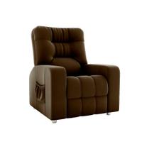 Poltrona do Papai Reclinavel Azera Marrom Matrix