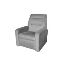 Poltrona Do Papai Reclinável Classic Chumbo Cinza Light