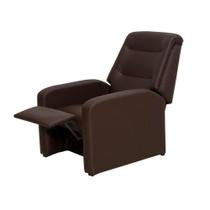 Poltrona Do Papai Reclinável Classic Marrom material sintético Poltrona Do Papai Reclinável Classic Marrom material sintético