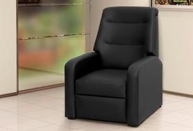 Poltrona do papai Reclinável Classic - Preto C. Sintético