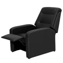 Poltrona Do Papai Reclinável Classic Preto material sintético Poltrona Do Papai Reclinável Classic Preto material sintético