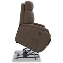 Poltrona do Papai Reclinável com Sistema de Elevação Elétrico LIFT Revestido em Linho - Modelo Florença Damie Poltrona do Papai Reclinável com Sistema de Elevação Elétrico LIFT Revestido em Linho - Modelo Florença Damie