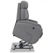 Poltrona do Papai Reclinável com Sistema de Elevação Elétrico LIFT Revestido em Material Sintético - Modelo Florença Damie Poltrona do Papai Reclinável com Sistema de Elevação Elétrico LIFT Revestido em Material Sintético - Modelo Florença Damie