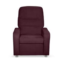 Poltrona Do Papai Reclinável Confortável Suede