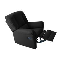 Poltrona do Papai Reclinável Da Vinci Malbec Zero Wall Giro e Balanço Courano Preto - Probel
