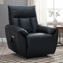 Poltrona do Papai Reclinável Elétrica com Massagem e Aquecimento Velutti L07 material sintético Preto - Lyam Poltrona do Papai Reclinável Elétrica com Massagem e Aquecimento Velutti L07 material sintético Preto - Lyam