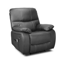 Poltrona Do Papai Reclinável Elétrica E Massageador Com Entrada USB PU Premium Preto Poltrona Do Papai Reclinável Elétrica E Massageador Com Entrada USB PU Premium Preto