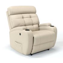 Poltrona do Papai Reclinável Elétrica Em Couro Bovino - Modelo Florença Damie
