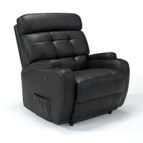Poltrona do Papai Reclinável Elétrica Em material sintético Com Massagem - Modelo Florença Damie