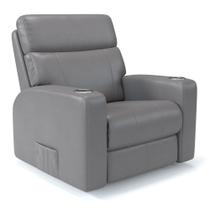 Poltrona do Papai Reclinável Elétrica Em Material Sintético Importado Com Massagem - Modelo Eames Damie