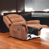 Poltrona Do Papai Reclinável Elétrica Massageadora Ocean Cor Premium Marrom