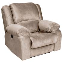Poltrona do Papai Reclinável Elétrica Simon F05 Veludo Creme - Lyam Decor Poltrona do Papai Reclinável Elétrica Simon F05 Veludo Creme - Lyam Decor