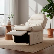 Poltrona Do Papai Reclinavel em material sintético Conforto Do Vovô Amamentação Poltrona Do Papai Reclinavel em material sintético Conforto Do Vovô Amamentação