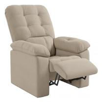 Poltrona do Papai Reclinável Estoril Suede Veludo Capuccino Poltrona do Papai Reclinável Estoril Suede Veludo Capuccino