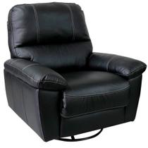 Poltrona do Papai Reclinável Giratória Armênia Glider Mecânico Couro Preto - Gran Belo Poltrona do Papai Reclinável Giratória Armênia Glider Mecânico Couro Preto - Gran Belo