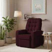 Poltrona do Papai Reclinável Lord Veludo Vermelho - Loja Sheep Poltrona do Papai Reclinável Lord Veludo Vermelho - Loja Sheep