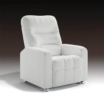 Poltrona Do Papai Reclinável Maldivas Tecido Corano Branco