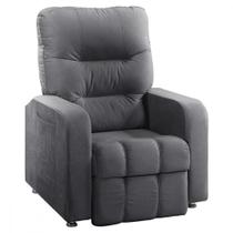 Poltrona Do Papai Reclinavel Maldivas Tecido Veludo Chumbo Poltrona Do Papai Reclinavel Maldivas Tecido Veludo Chumbo