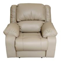 Poltrona do Papai Reclinável Manual Magnum PU Sintético Bege G23 - Gran Belo Poltrona do Papai Reclinável Manual Magnum PU Sintético Bege G23 - Gran Belo
