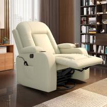 Poltrona do Papai Reclinável Massagem e Aquecimento Giratório Balanço 2 Porta Copos Gambon PU Bege G31 - Gran Belo Poltrona do Papai Reclinável Massagem e Aquecimento Giratório Balanço 2 Porta Copos Gambon PU Bege G31 - Gran Belo