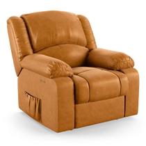 Poltrona Do Papai Reclinável Melim Power Touch Massagem Pu Whisky Fh1 - D'rossi Poltrona Do Papai Reclinável Melim Power Touch Massagem Pu Whisky Fh1 - D'rossi