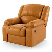 Poltrona do Papai Reclinável Melim Power Touch USB PU Whisky FH1 - D'Rossi Poltrona do Papai Reclinável Melim Power Touch USB PU Whisky FH1 - D'Rossi