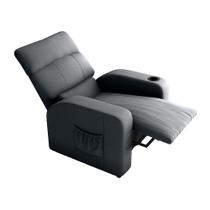 Poltrona do Papai Reclinável Mx-67 Pulse Suede Cinza - Loja Sheep