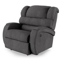 Poltrona Do Papai Reclinável Napoli Controle Power Elétrico Usb Lin Grafite Fh1